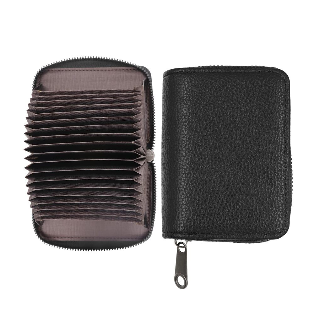 9032 Credit Card Wallet 20 Card Slots Card Cases Holder Zipper Accordion
